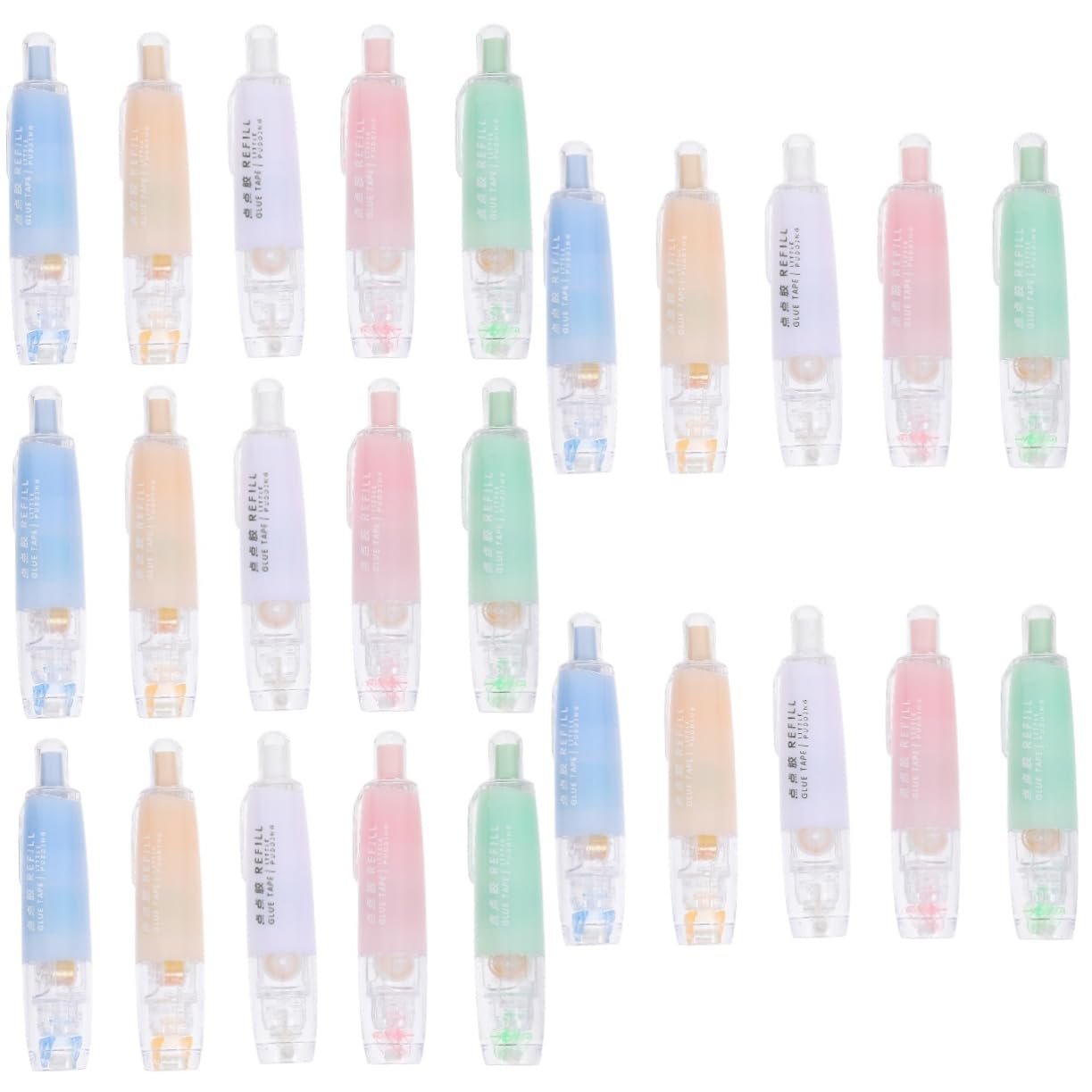 EXCEART 5 Set Nastro Tascabile Penna A Colla Stick Penna Colla Fatta A Mano Forniture Per Ufficio Forniture Per L'artigianato Bastoncini Di Colla Strumento Artigianale Eva 5 Pezzi * 5