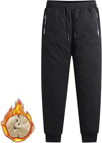 Giltpeak Fleece Lined Pants Women, Waterproof Windproof Straight Jogger Pants, Winter Outdoor Wear for Unisex