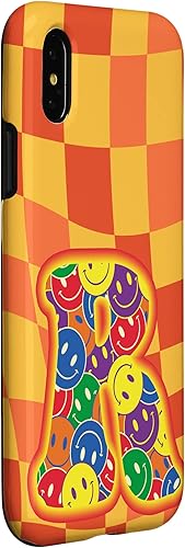 Miniatura 6 de iPhone 11 Pro Max Groovy Retro Happy Pride Letter R Initial Name Monogram Bi Case