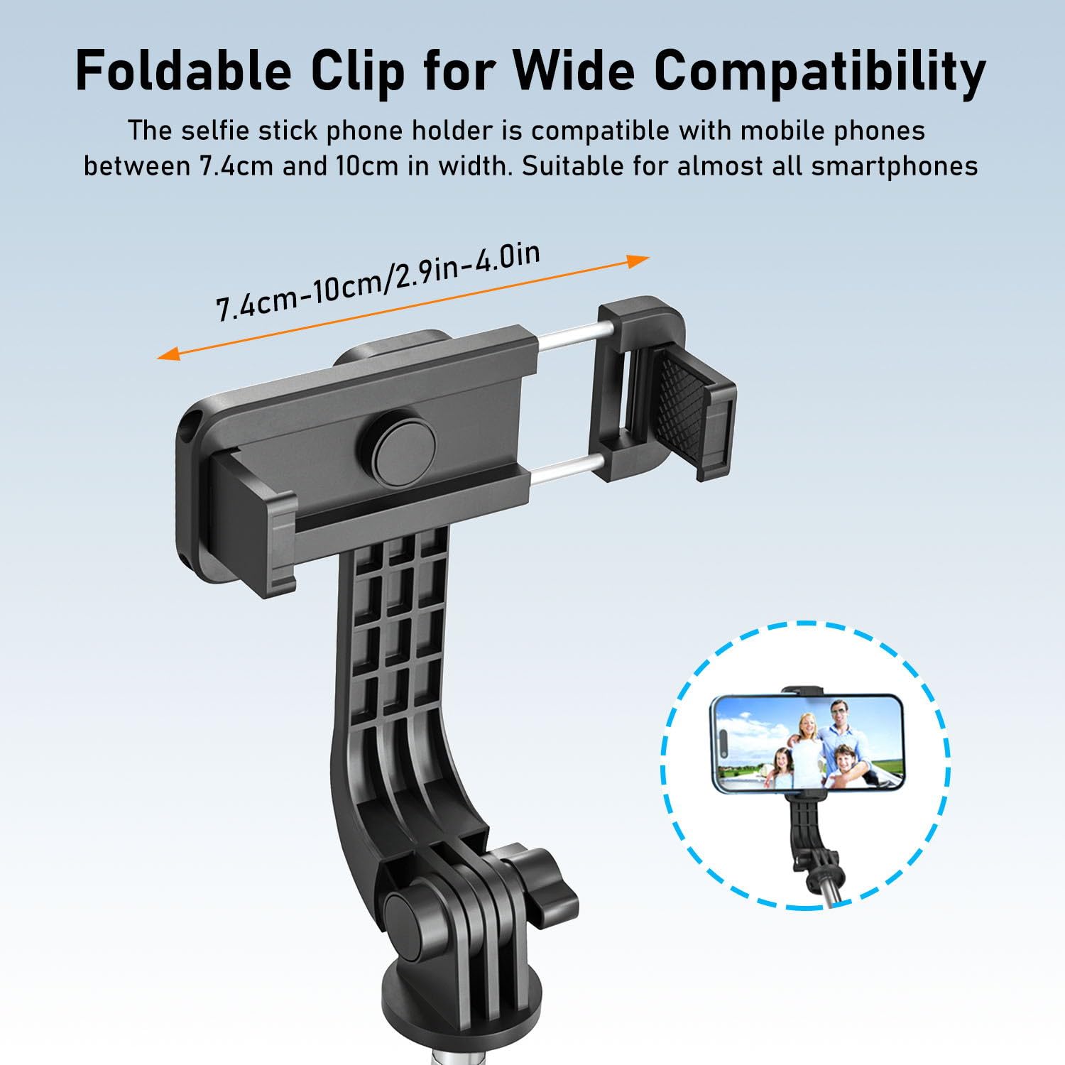 Perche à Selfie,Trépied Smartphone,125CM Extensible Selfie Stick Trépied de Téléphone avec télécommande détachable et trépied Stable,Compatible avec Samsung/iPhone/Huawei