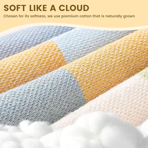 3 Paar Knieschoner Baby Krabbeln und 3 Paar Rutschfeste Socken Baby, Krabbelhilfe für Babys，Krabbelsocken, Socken für Babys mit Gummipunkten,Unisex,Geeignet für Jungen und Mädchen von 0-12 Monaten