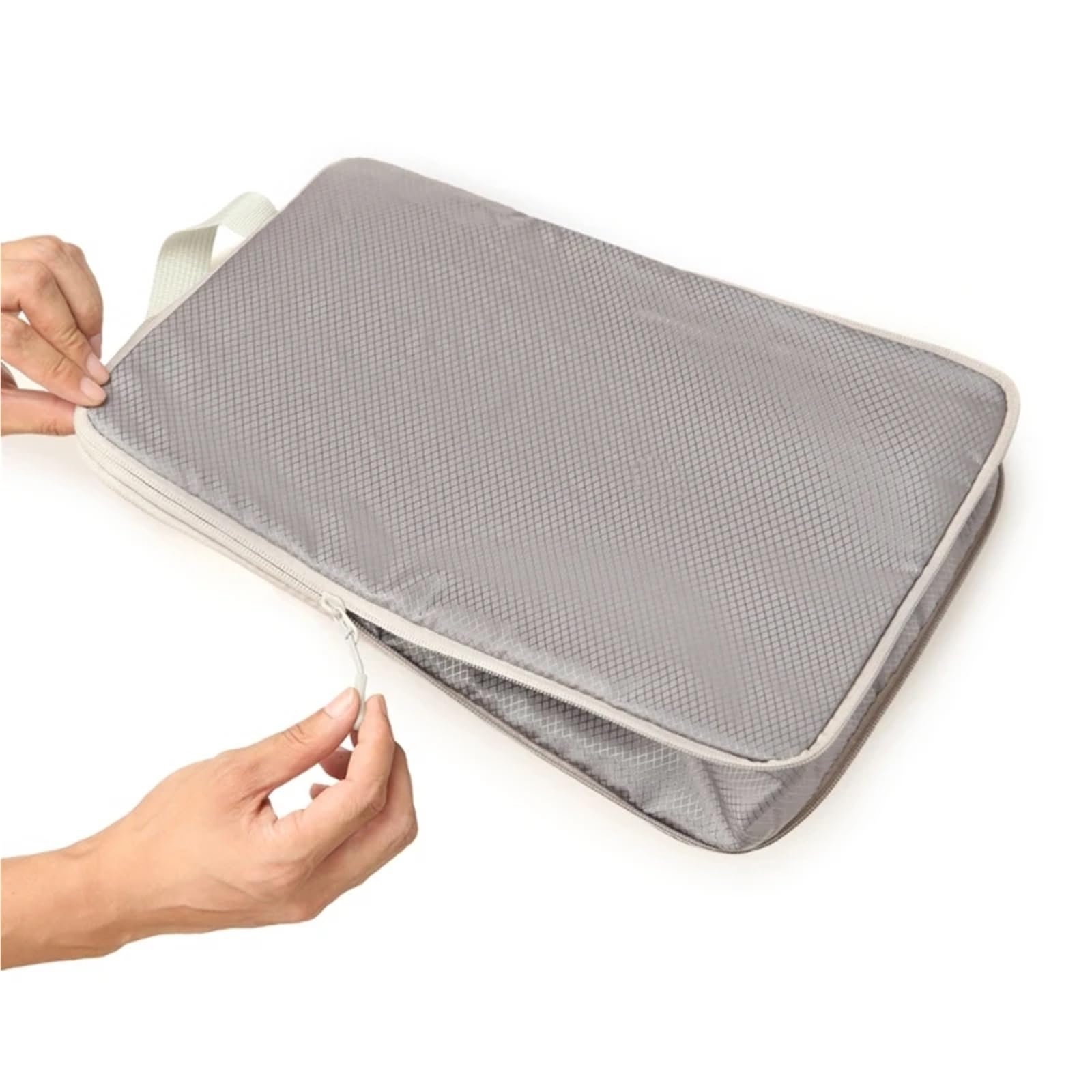 Lot de 4 cubes d'emballage de compression pour valises extensibles légers (gris)