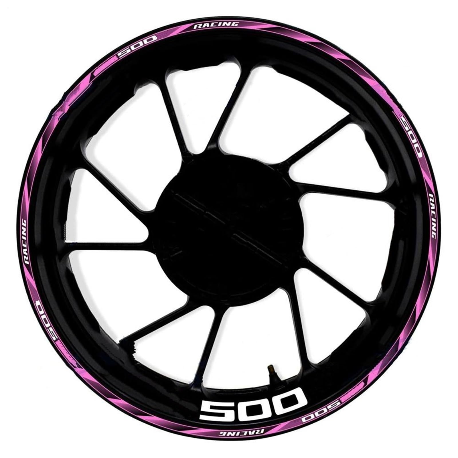 Pegatina 17 Pulgadas Cubo Rueda Delantera Trasera Motocicleta Pegatinas Reflectantes Impermeables Llanta para CB500F CB 500 F Resistente arañazos(Color14)