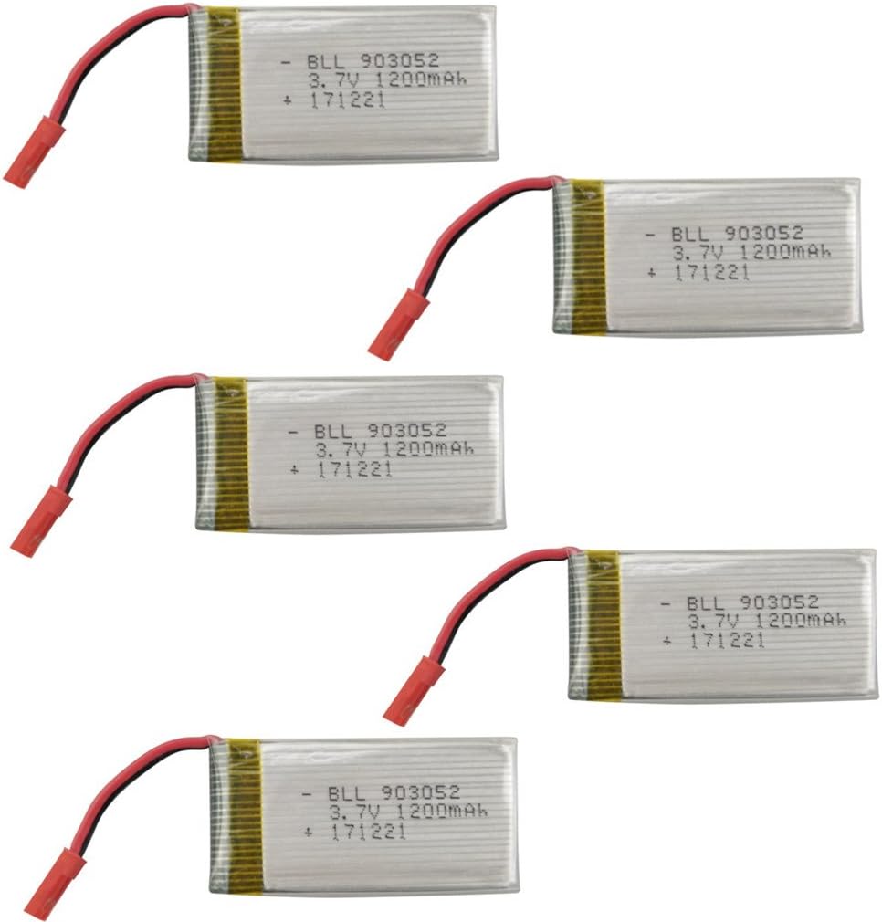 sea jump Accessories 5PCS 3.7V 1200mah Lithium Battery for huanqi 898B H11D H11C MJX T04 T05 T25 M03 Remote Control Aircraft Parts Drone Parts