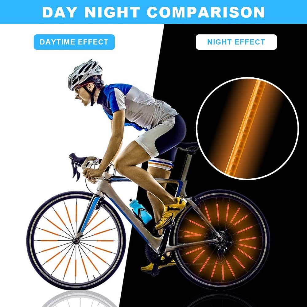 Yngffb Spoke Reflector, Spoke Covers, Bicycle Spokes, Made of Durable