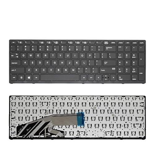 HP Zbook 15 G3 G4 17用 US ロシア語 スペイン語 ノートパソコンキーボード Zbook15 848311 pk131c32a03 バックライト付き(US)