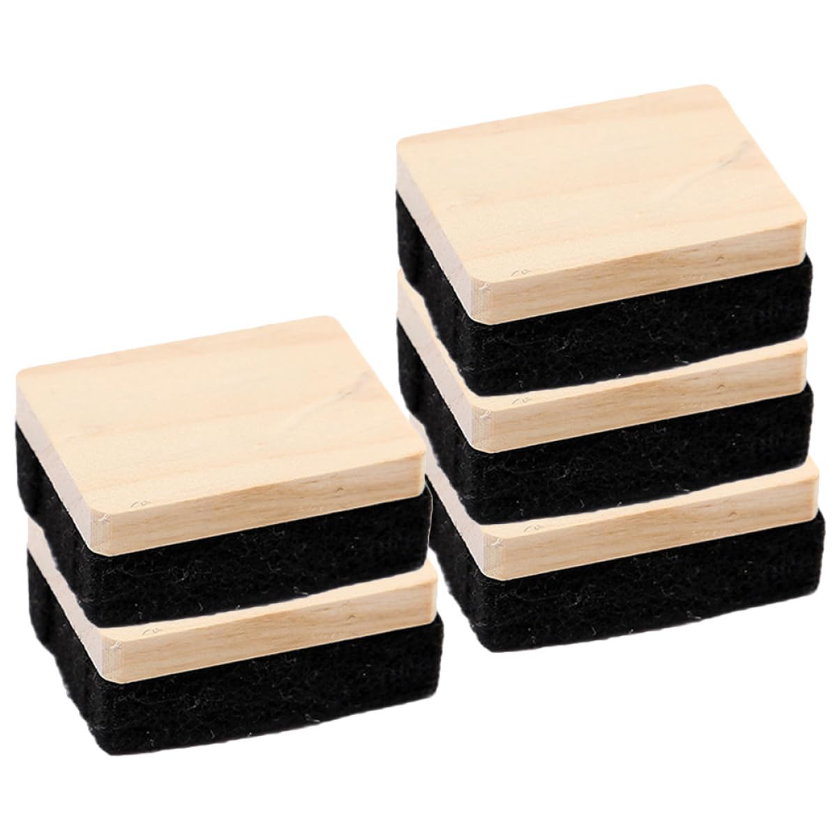 HOMSFOU 4 Sätze Tafelradierer Aus Holz Und Filz Effizienter Kreidewischer Für Whiteboard Und Tafel Sanfte Ohne Kratzer Für Klassenzimmer Und 5 Stücke * 4