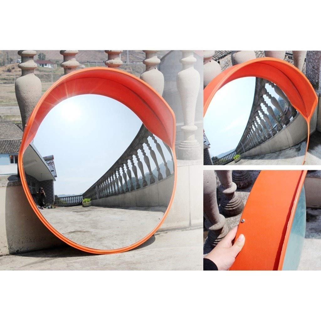 Specchio di Sicurezza Convesso, Specchio per Traffico Interno ed Esterno da 45-120 cm - estende Il Campo visivo per Aumentare la Sicurezza (Colore: 100 cm)