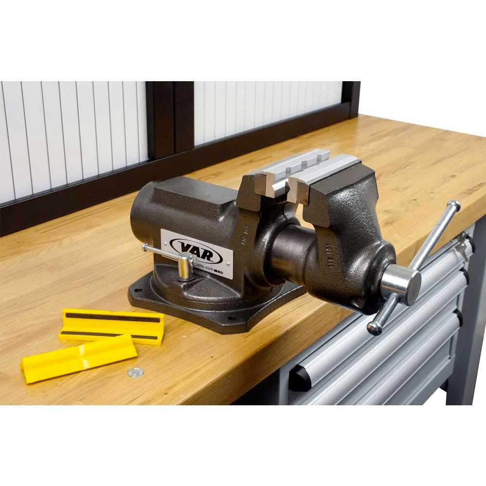 4-Inch All-Steel Bench Vise with 360-Degree Swivel Base, VAS-04 - Sold by Ucostore Only