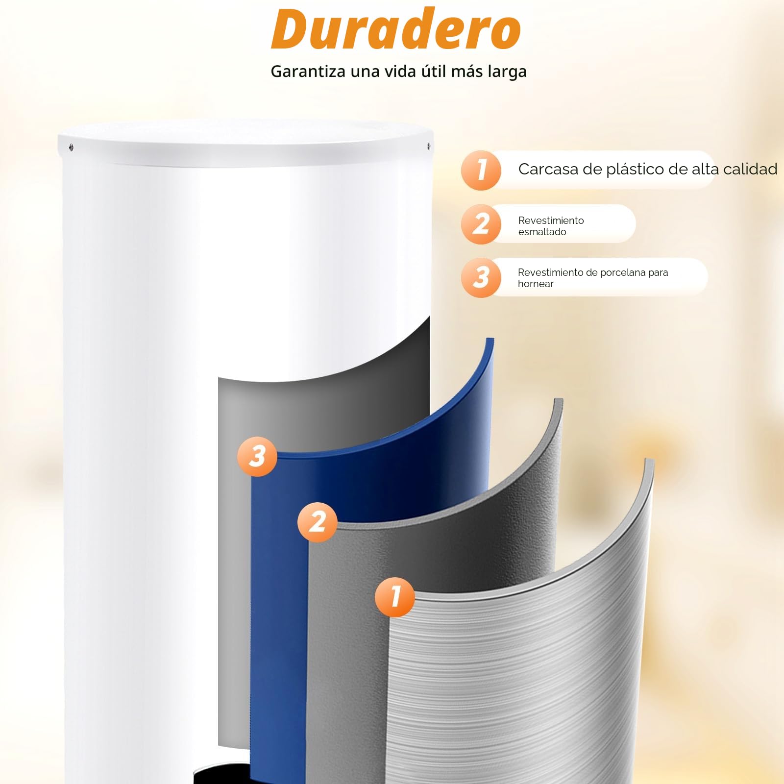 Caldera eléctrica 100 litros, calentador de agua instantáneo, pantalla LED, 220 V, 2000 W, calefacción 30-75°C, cocina, baño, caravana