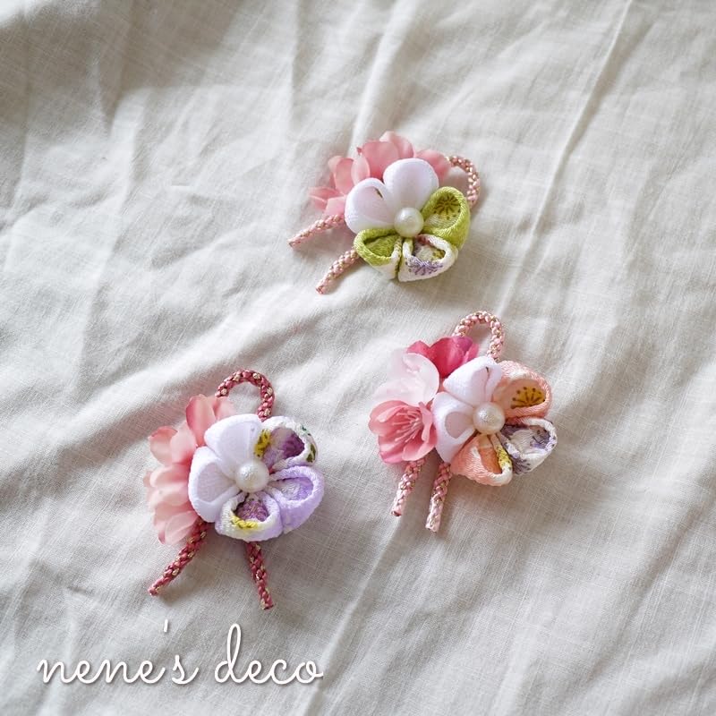 Amazon | [オメカシペット] 犬 和飾り リボン ひな祭り ヘアピン 桜