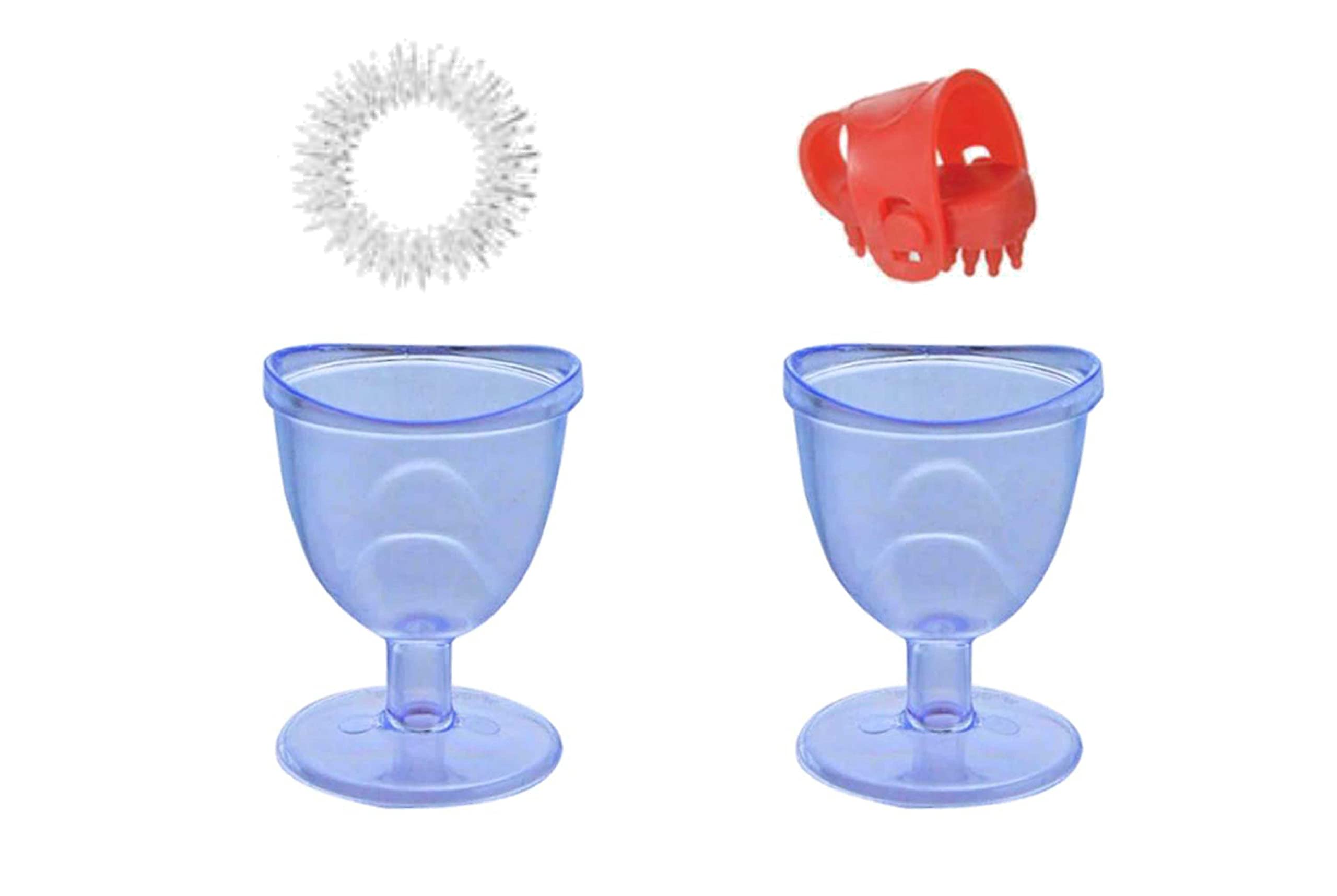 Premier Eye Wash Cup Pack of 3 with thumb pad Sujok ring Eye care massager-image-36