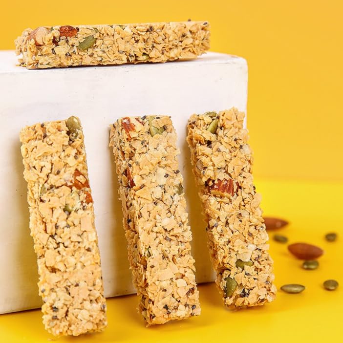 Barra de proteína de avena con semillas de chía y nueces miniatura 4
