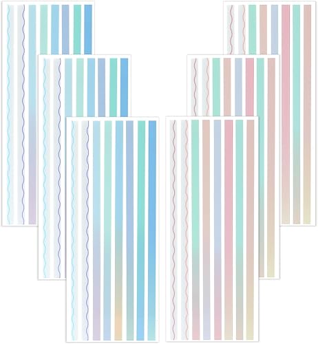 NEWEST 960 tiras de resaltador transparentes para leer, pestañas de resaltador extraíbles degradadas para anotar libros, notas adhesivas de página