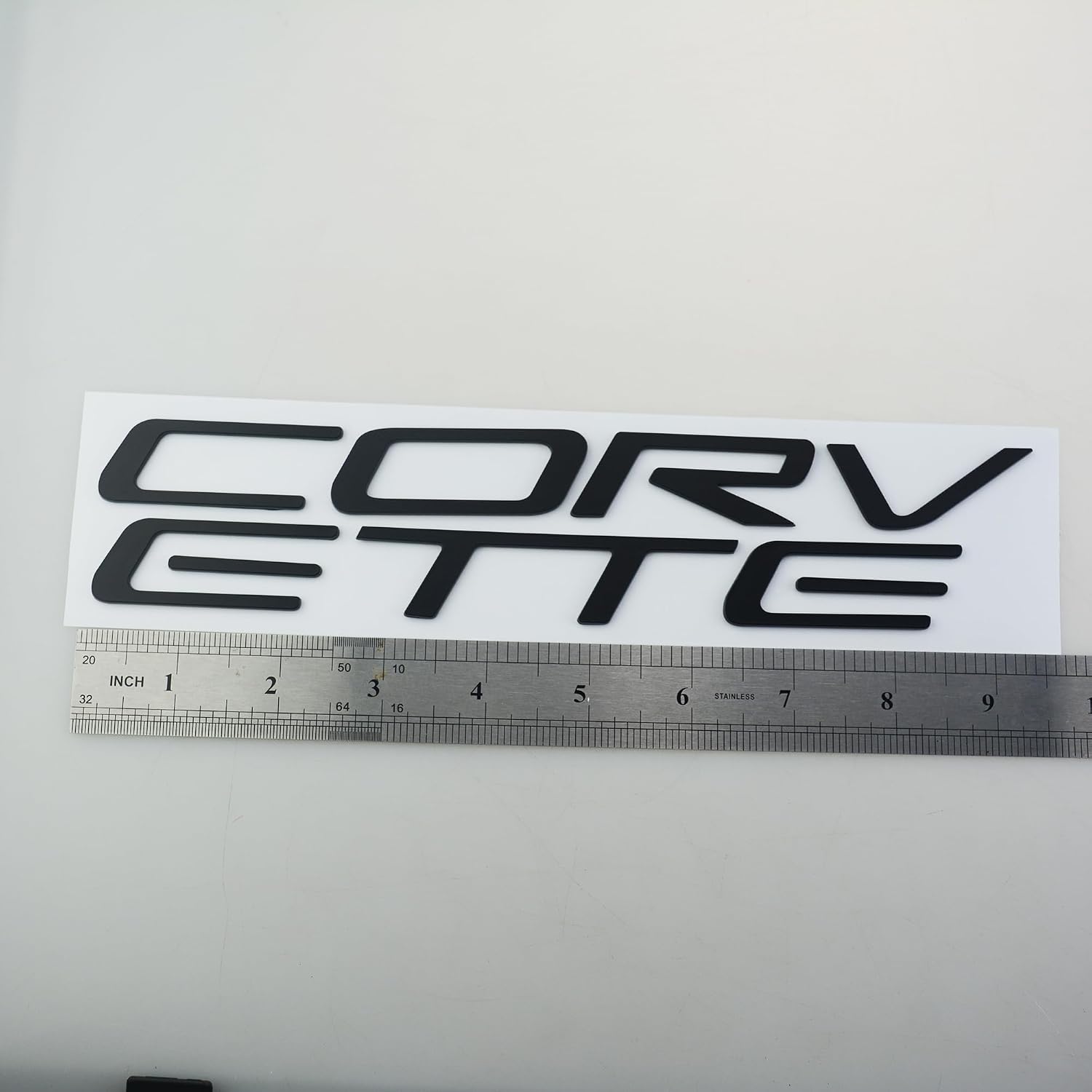 1x 97-04 C5 Corvette Rear Bumper Inserts Letters Emblem 3D Badge Sticker Nameplate Fit for C5 (Chrome)
