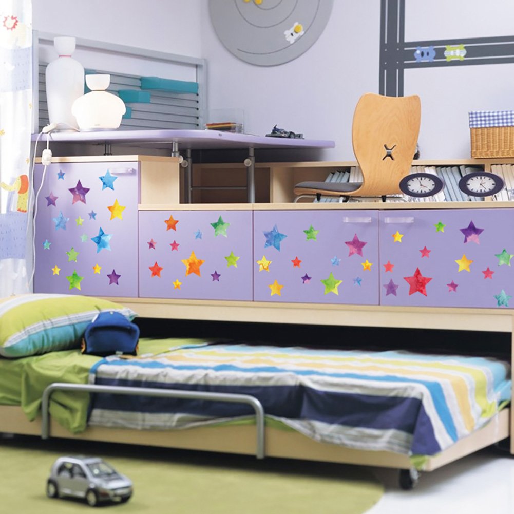 75 Stickers Muraux Étoiles Pour La Chambre Des Enfants - Ensemble D