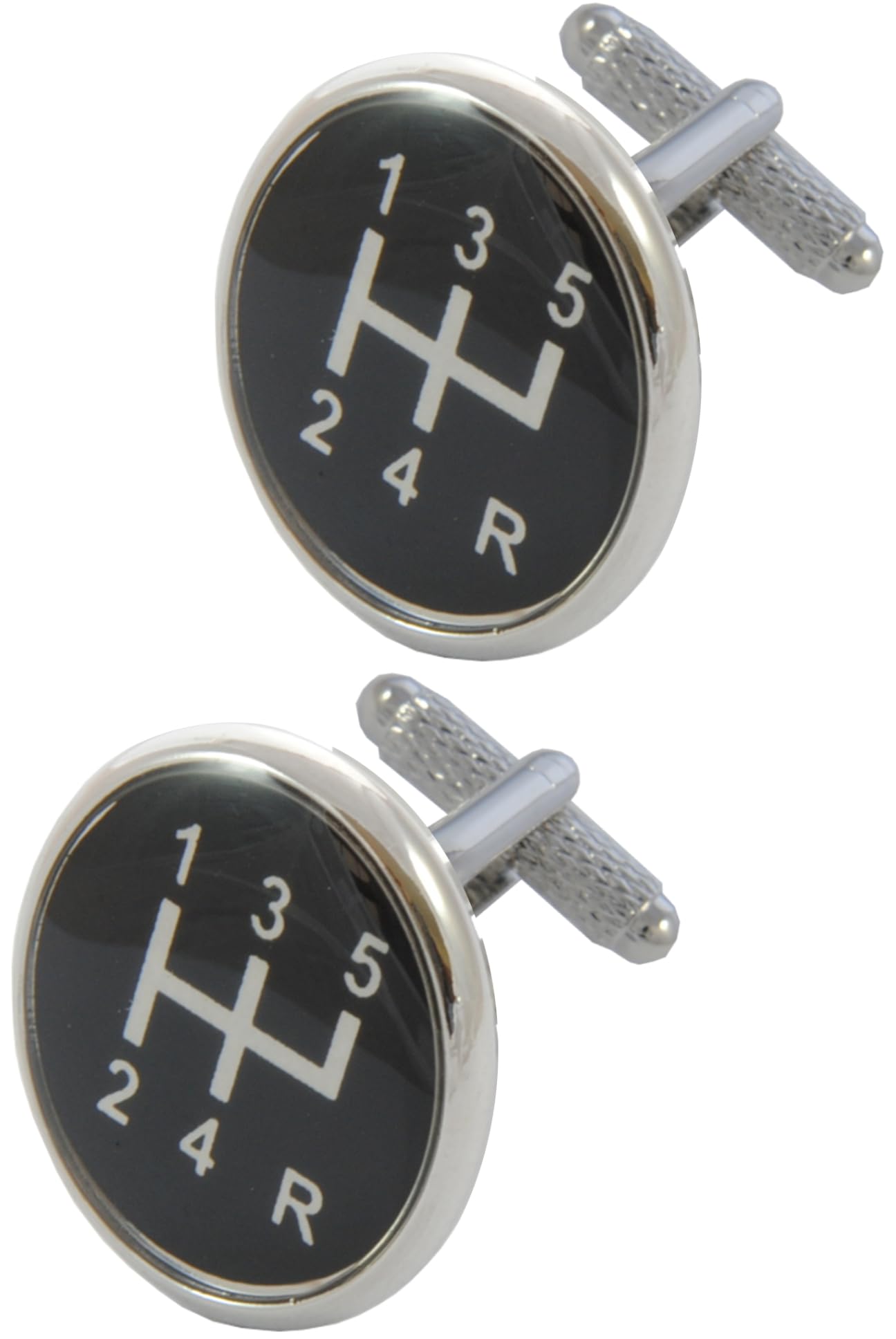 Cufflinks for Men + Presentation Box - Cars and Motorbikes - Novelty Metal Designer Fun Cufflinks - Solid Brass Metal - Automotive - One Pair