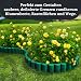 GARDENIX Rasenkante Kunststoff - 2.5m Beeteinfassung Holz, Holzpalisaden Beeteinfassung, Palisaden Beetumrandung, Beetbegrenzung Palisade Anthrazit, Palisade Holzoptik, 10 Module, UV-beständig
