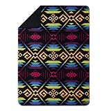 Pendleton Sherpa Fleece Throw (Coyote Butte Black), 50 x 70''
