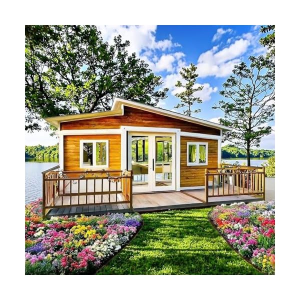 Customized Tiny Houses to Live in for Adults, casas prefabricadas para Vivir Mobile Container House Foldable Modular House for Sale Prefab with 2-3 Bedrooms 1 Fully Equiped Bathroom & Kitchen