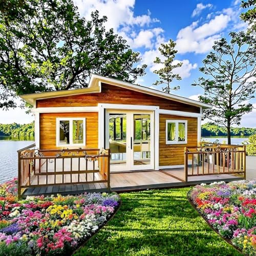 Customized Tiny Houses to Live in for Adults, casas prefabricadas para Vivir Mobile Container House Foldable Modular House for Sale Prefab with 2-3 Bedrooms 1 Fully Equiped Bathroom & Kitchen