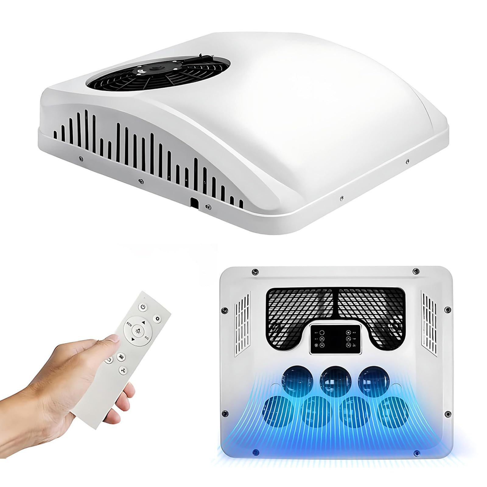 MIAOXIAOLONG Ultra-Thin Electric Parking Air Conditioner Cooling & Heating Cooling-60V~72V