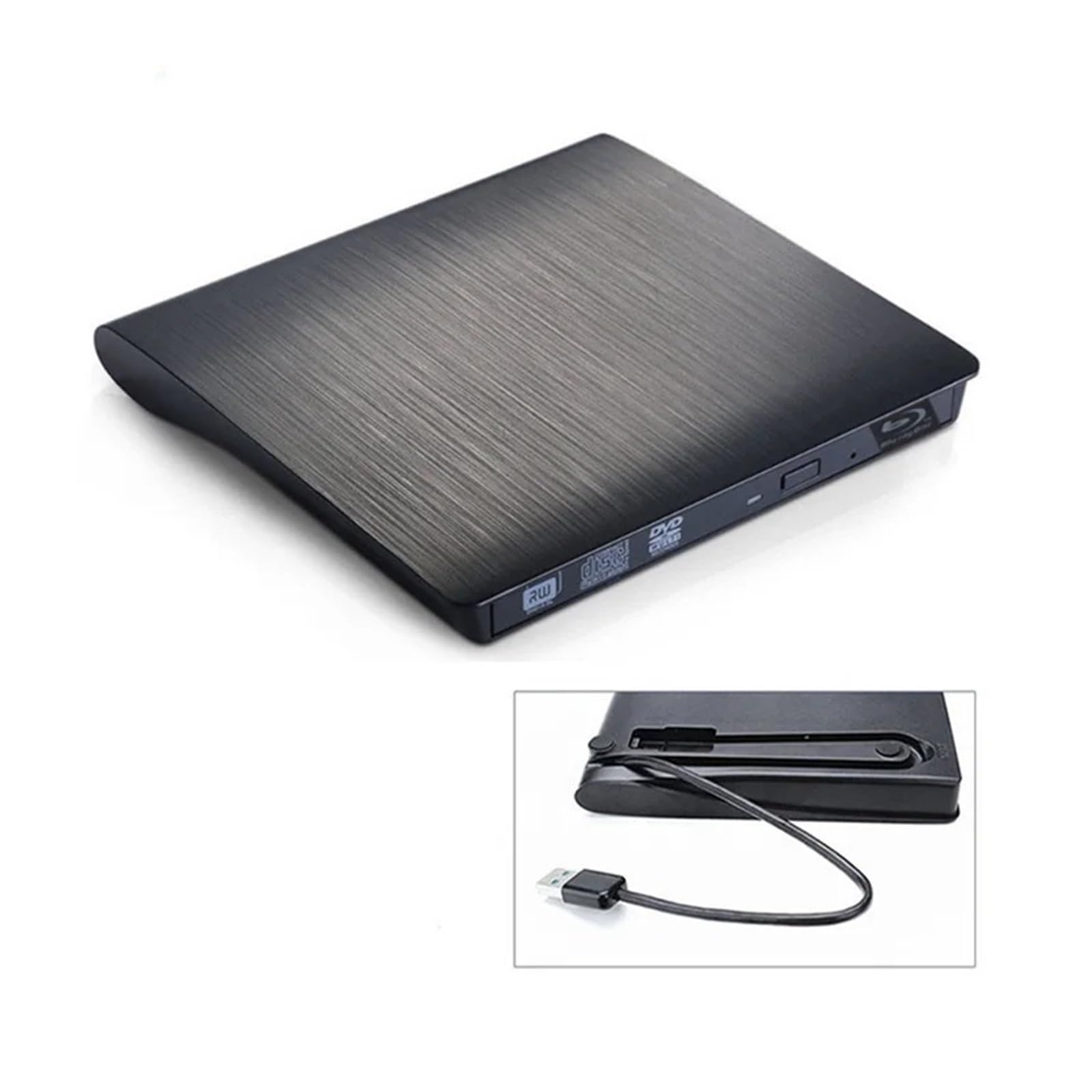 External Optical Drive USB 3.0 DVD-RW Burner Recorder for Desktop/Notebook