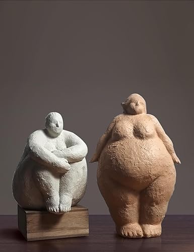 Miniatura 8 de HAUCOZE Estatua de escultura de mujer, estatua de mujer, regalos de arte moderno, poliresina, 10.6 pulgadas