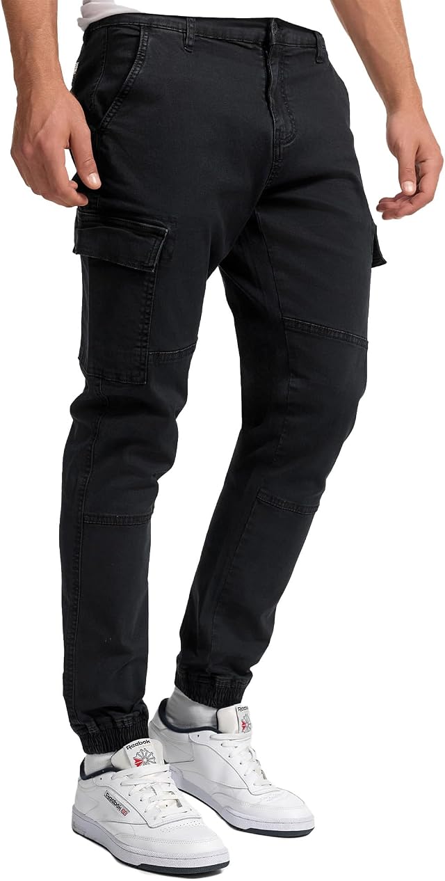 Indicode Herren August Cargohose Outdoorhose aus Baumwolle mit 6 Taschen | Robuste Funktionshose für Outdoor und Freizeit, Herrenhose, Outdoorhose, Freizeithose, Arbeitshose, Stoffhose für Männer
