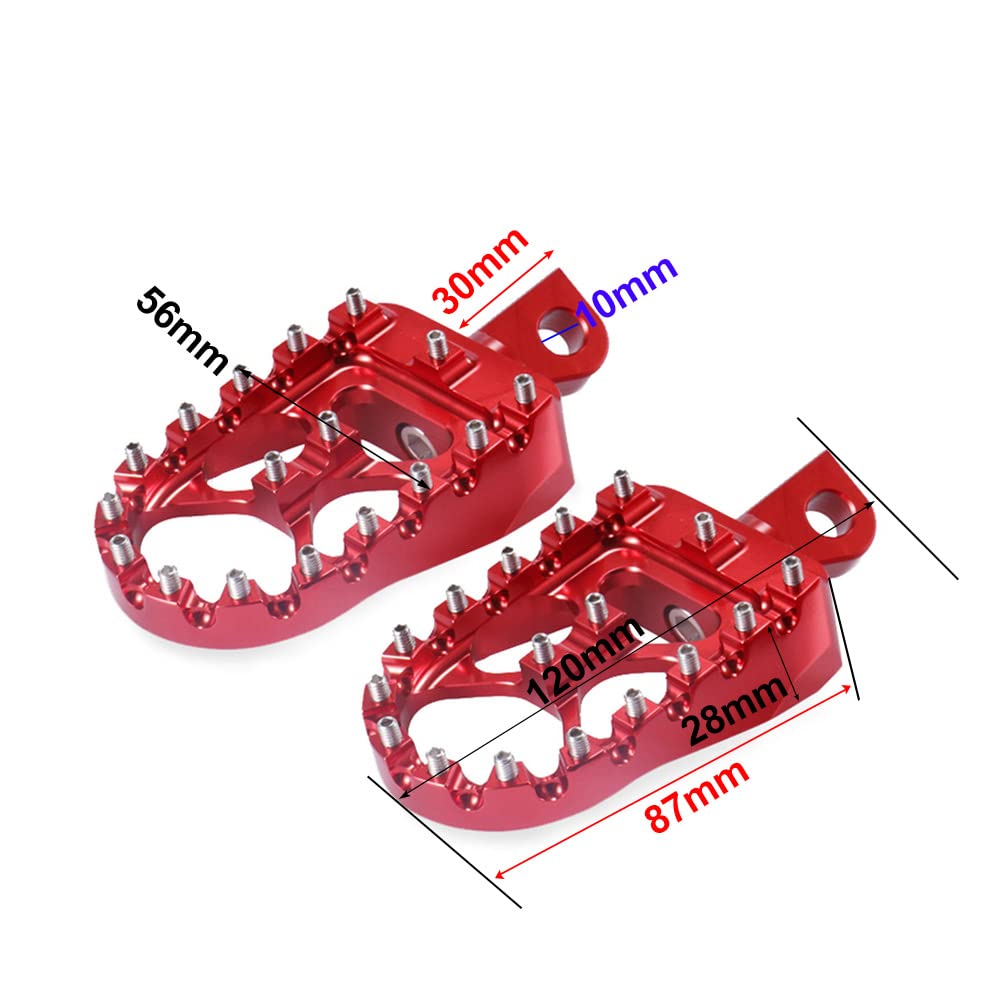 Amazon.com: Cninba13 CNC Gear Shifter Pegs MX Wide Fat Foot