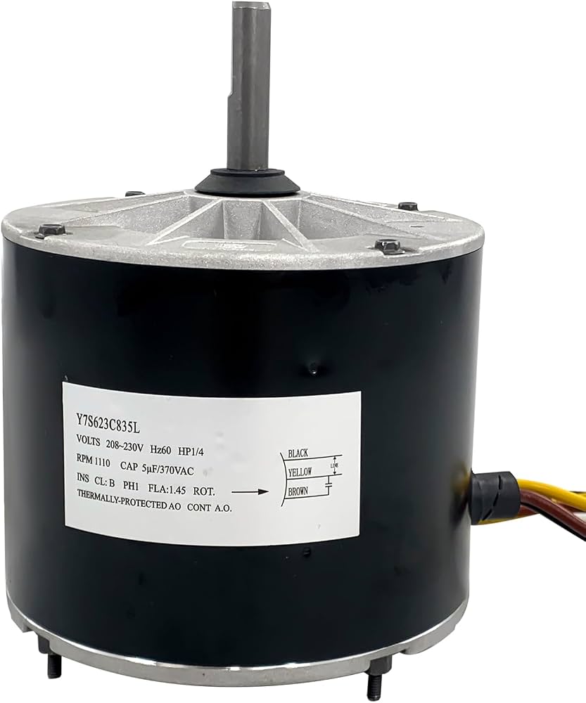 Y7S623C835L Condenser Fan Motor 1/4 HP 208-230Volt 60HZ Compatible