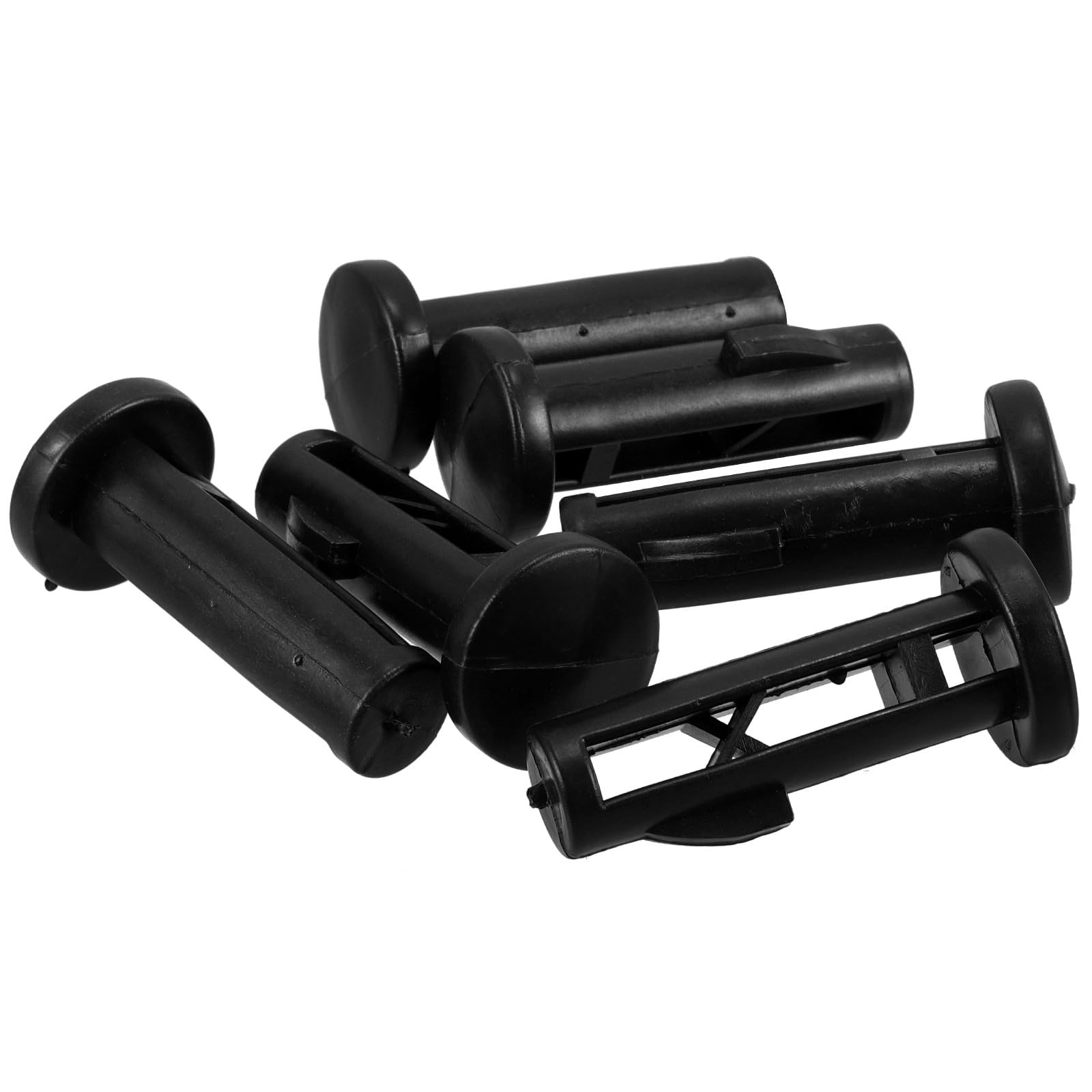 6pcs Outdoor Plastic Trash Can Lid Locks with Nylon Pins for 240l Wheeled Garbage Bins, Garbage Lid Latches Replacement Accessories for Waste Receptacle Security