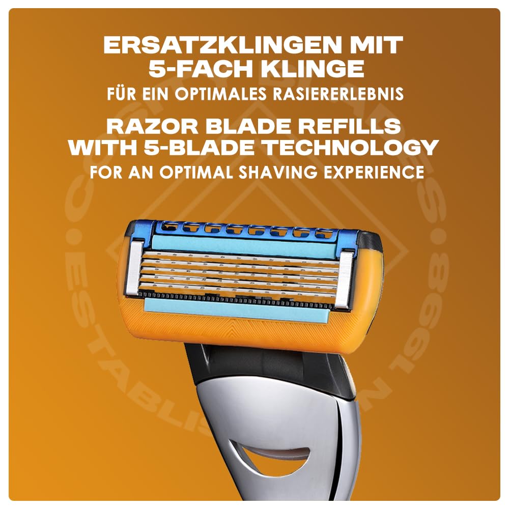 Rasiermesser Nachfüllungen - Ersatzklingen mit 5-fach Klinge - kompatibel mit Gillette Fusion 5 (16 Stück)