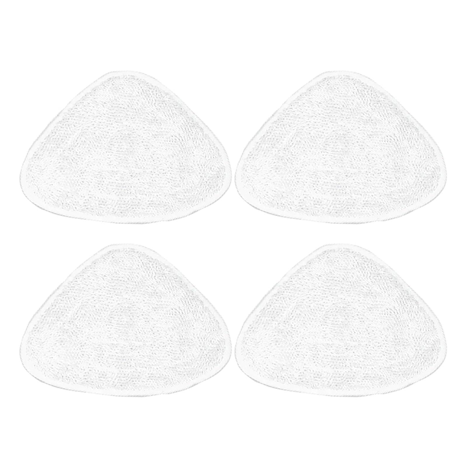 Compatible con Vileda, almohadillas triangulares for trapeador a vapor | Las almohadillas triangulares de repuesto se adaptan a los modelos de trapeadores a vapor.(Light Yellow)