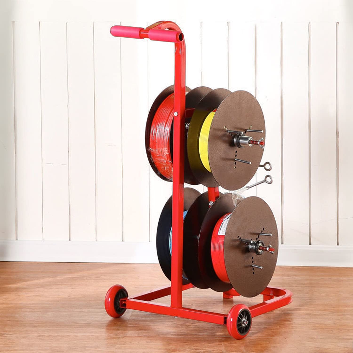 ワイヤースプールラック、4/6本のロッドを備えた頑丈なバルク