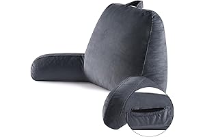 Reading Pillow for Sitting Up Adults - Bed Pillow with Memory Foam