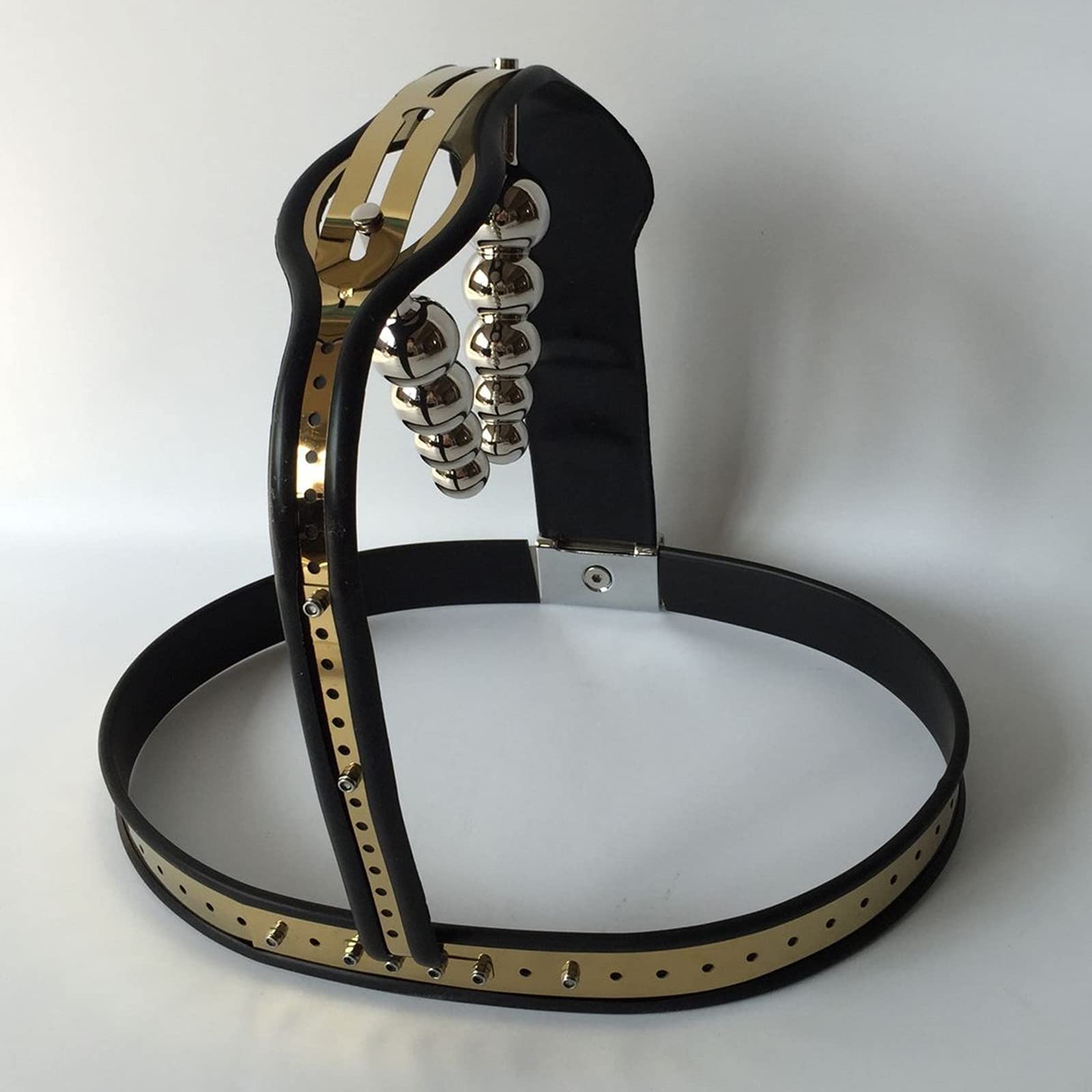 Cintura Di Castità Per Donna Materiale in Acciaio Inossidabile 304 Con Spina Vaginale E Plug Anale 9 Taglie Tra Cui Scegliere Tra Schiavi Fetish Costumi Erotici Giocattoli Erotici Per Donne,140/150cm