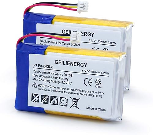 GEILIENERGY Batería recargable de iones de litio de 3.7 V SP 803048 compatible con monitores de bebé de video DXR-8 de óptica infantil (paquete de 2) disponible en Yaxa Colombia