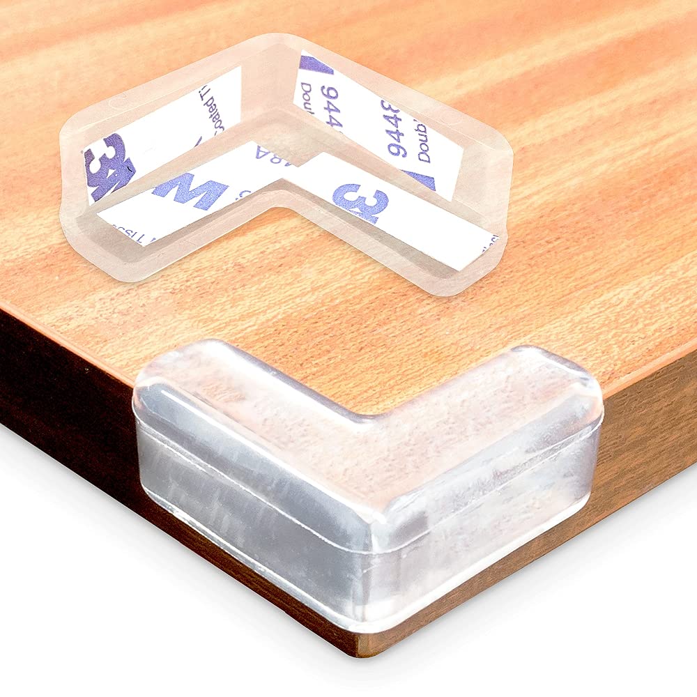Qty: 16pcs Transparent Self Adhesive Table Corner Edge Worktop Child Bump Protectors Guards by Lifeswonderful