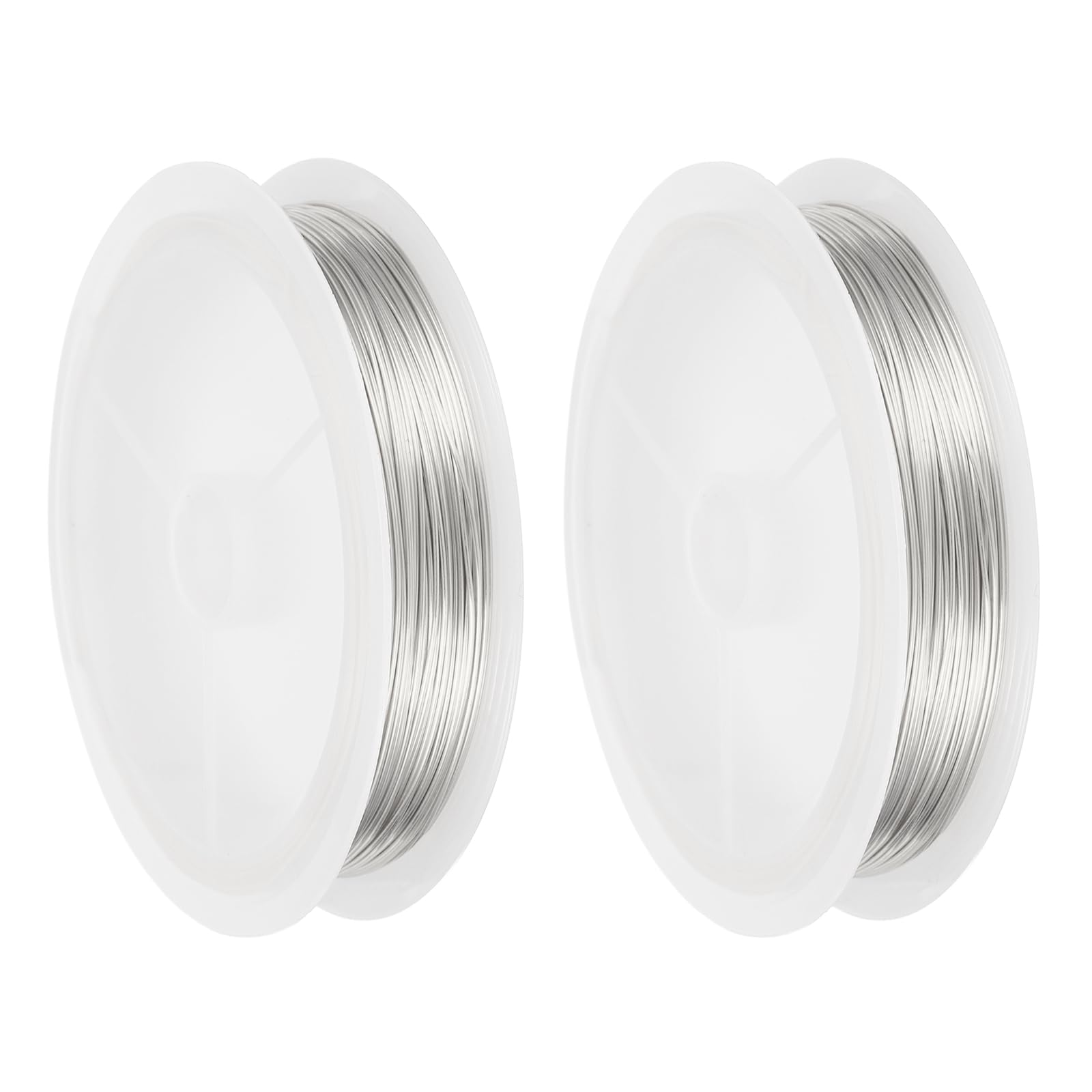 sourcing map 24 Gauge(0.5MM) Copper Wire for Jewelry Making Silver 18M โ image 1