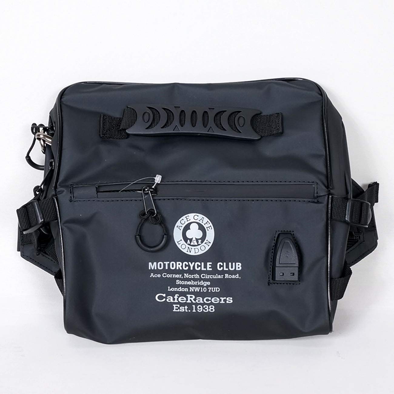ロンドン本店購入品　ace cafe london ブラックショルダーバッグ Amazon | [ACE CAFE LONDON] エースカフェロンドン ショルダーバッグ