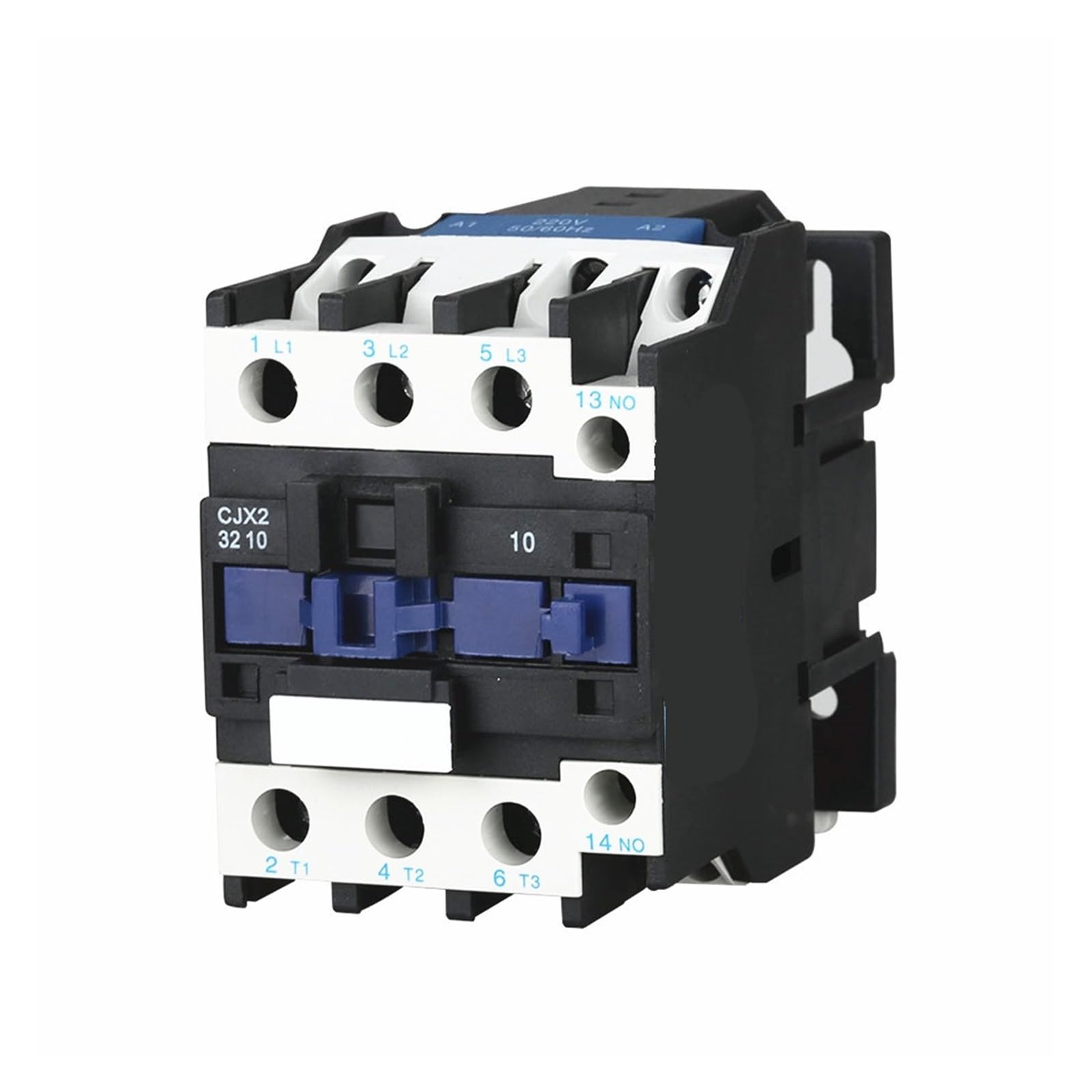 RCGKNNMUZ CJX2-3210 24VAC 36V 110V 380V 220V 50Hz Coil Voltage 50A 3 Pole 1NO 35mm DIN Rail AC Contactor(Ac36v)