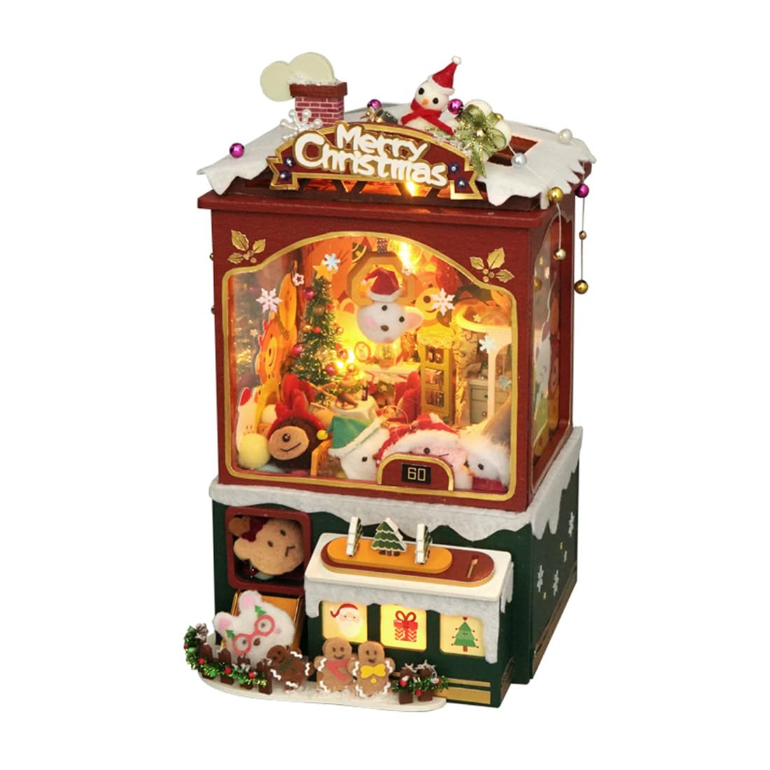 Amazon.com: YounggDiy 3D DIY Wooden Christmas Claw Machine Music