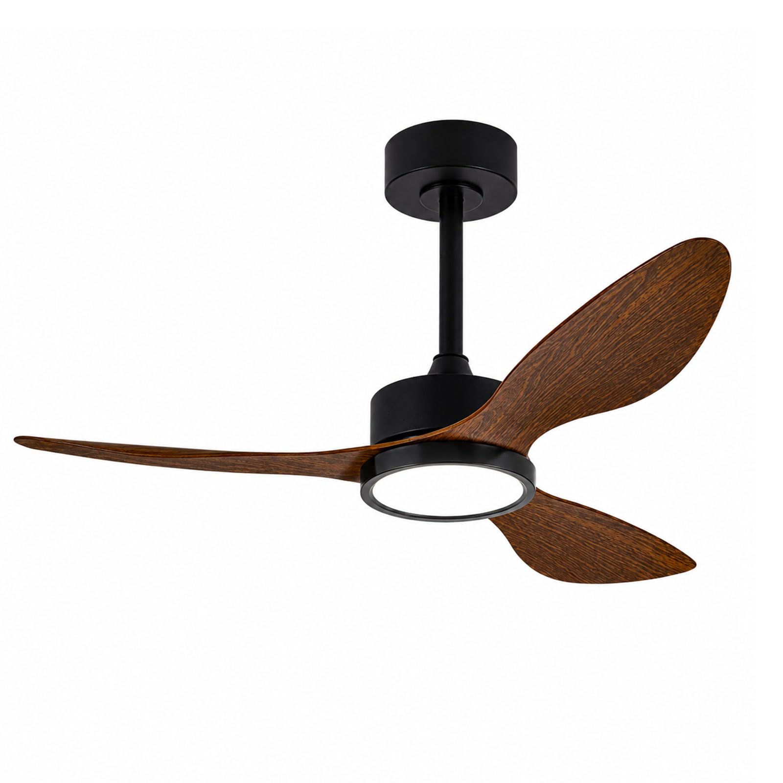 ZJHAHJY Modern Smart Ceiling Fan with Lights and Remote Control, 42"/52" Noiseless 3 Blade Lamp, Dimmable, Reversible for Bedroom, Dining Room, Living Room
