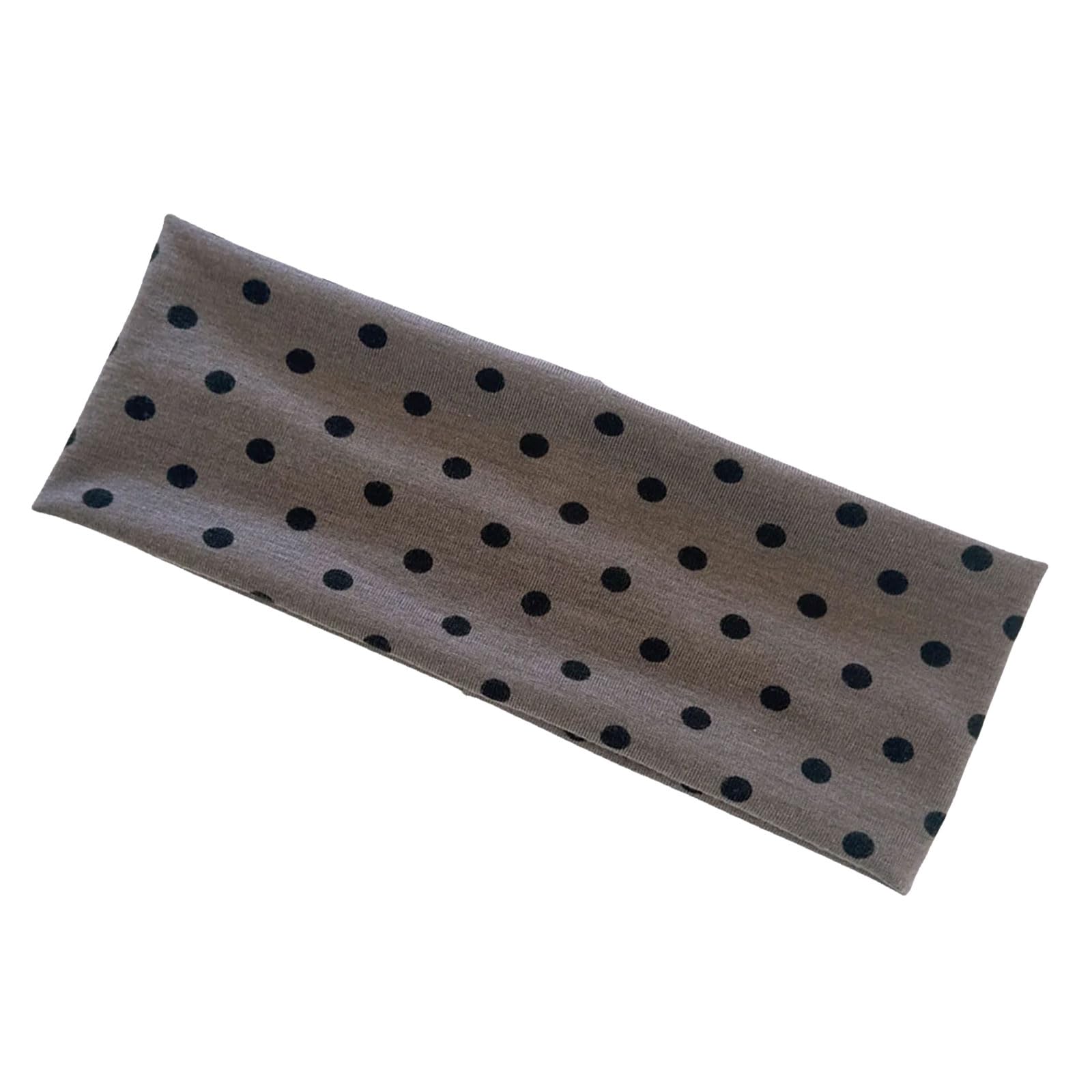 MICFENY Elastic Workout Headband Nonslip Round Dot Design Hair Ornament Soft Fabric Hair Band For Fitness Daily Use