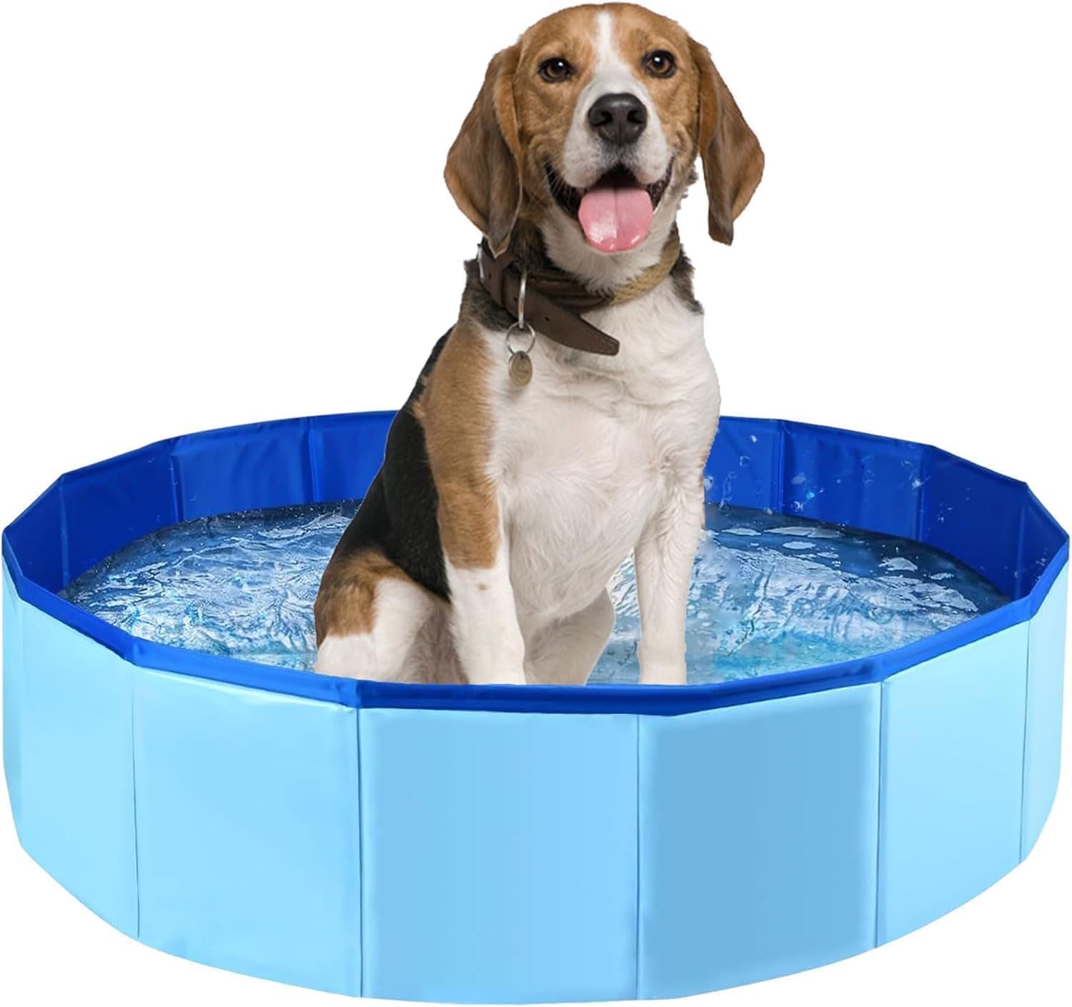Piscina Cani Grandi Pieghevole 2-in-1 | Sicurezza ottimale. Una piscina cane durevole. Usabile come piscinetta neonato spiaggia pratica in vacanza.