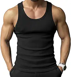 Regata Masculina Canelada Estilo Americana Esportiva Academia Verão Calor Outono Primavera (BR, Alfa, P, Slim)