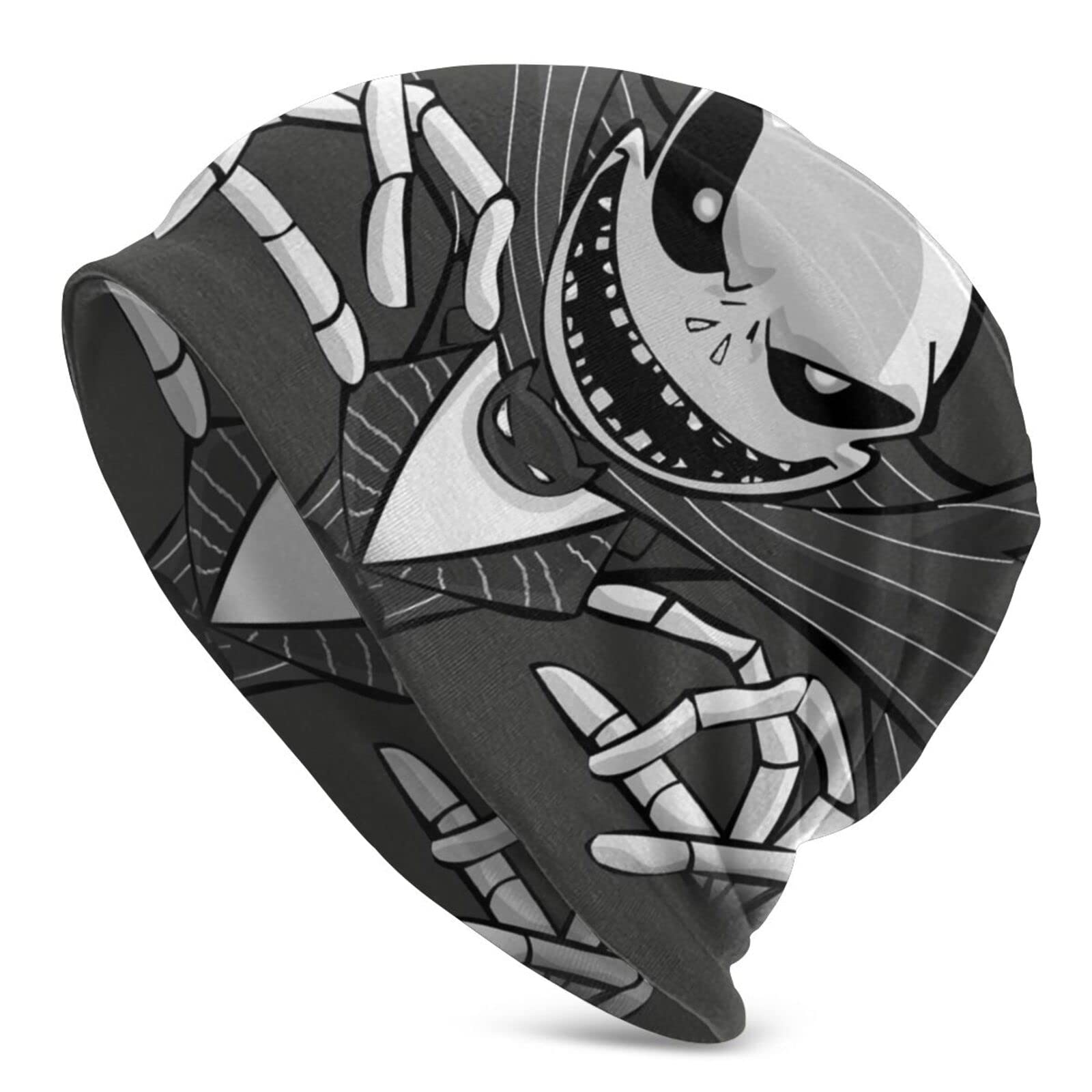 Jack Skellington Beanie Cap Skull Cap Winter Outdoor Slouchy Warm Hat