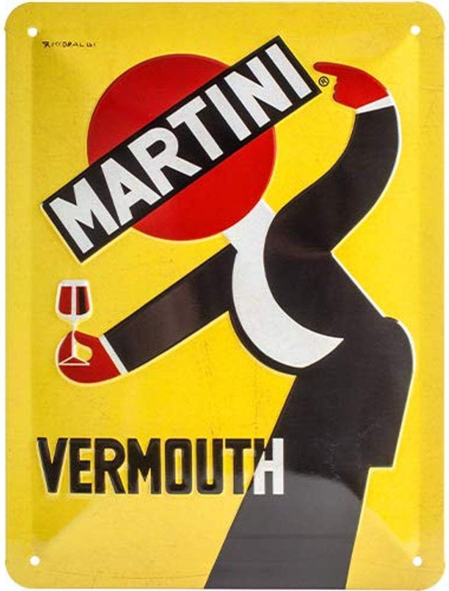 Targa In Metallo Vintage Con Motivo Vino, Decorazione Da Parete Per Bar, Insegna In Latta, Quadro Artistico Per Arredamento Casa - Foto 6