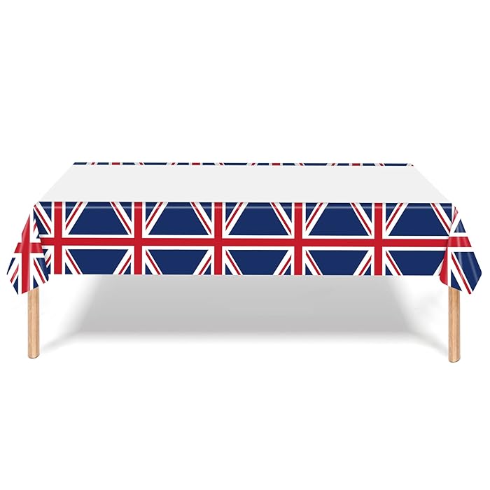 Buy Union Jack Table Cloth Table Cover Plastic Jubilee Tablecloths,130